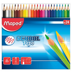 Pochette de 12 crayons de couleur School'Peps